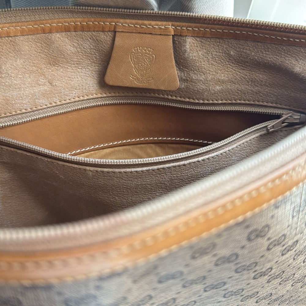 ๐ค AUTHENTIC GUCCI MICRO GG CANVAS LEATHER VINTAGE CLUTCH - Picture 10 of 12